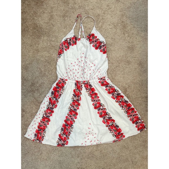 EUC Free people Simona Halter Rose Floral Mini Dress - Picture 4 of 8